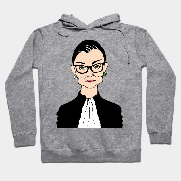 RUTH BADER GINSBURG Hoodie by cartoonistguy